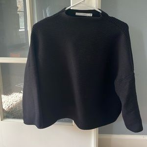 ribbed crop top - medium - black